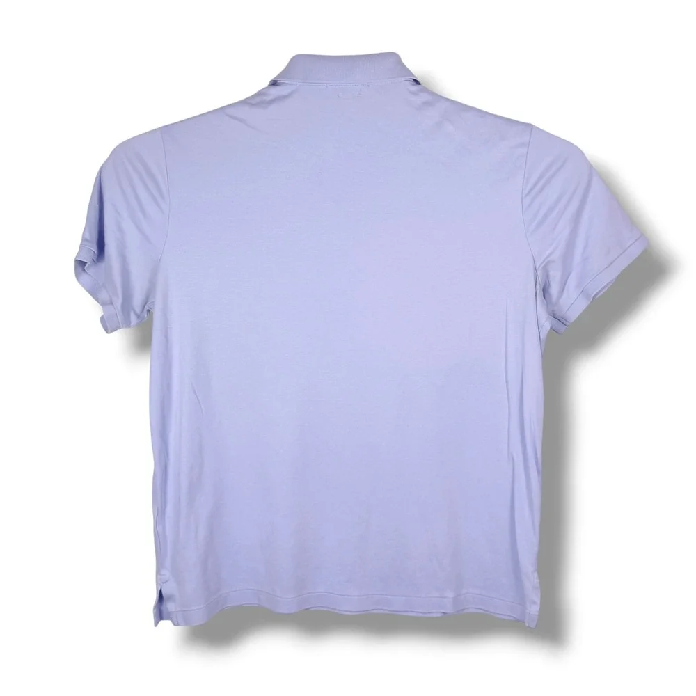 Polo Ralph Lauren Polo Shirt Mens L Blue Classic Fit Cotton Short Sleeve Pony